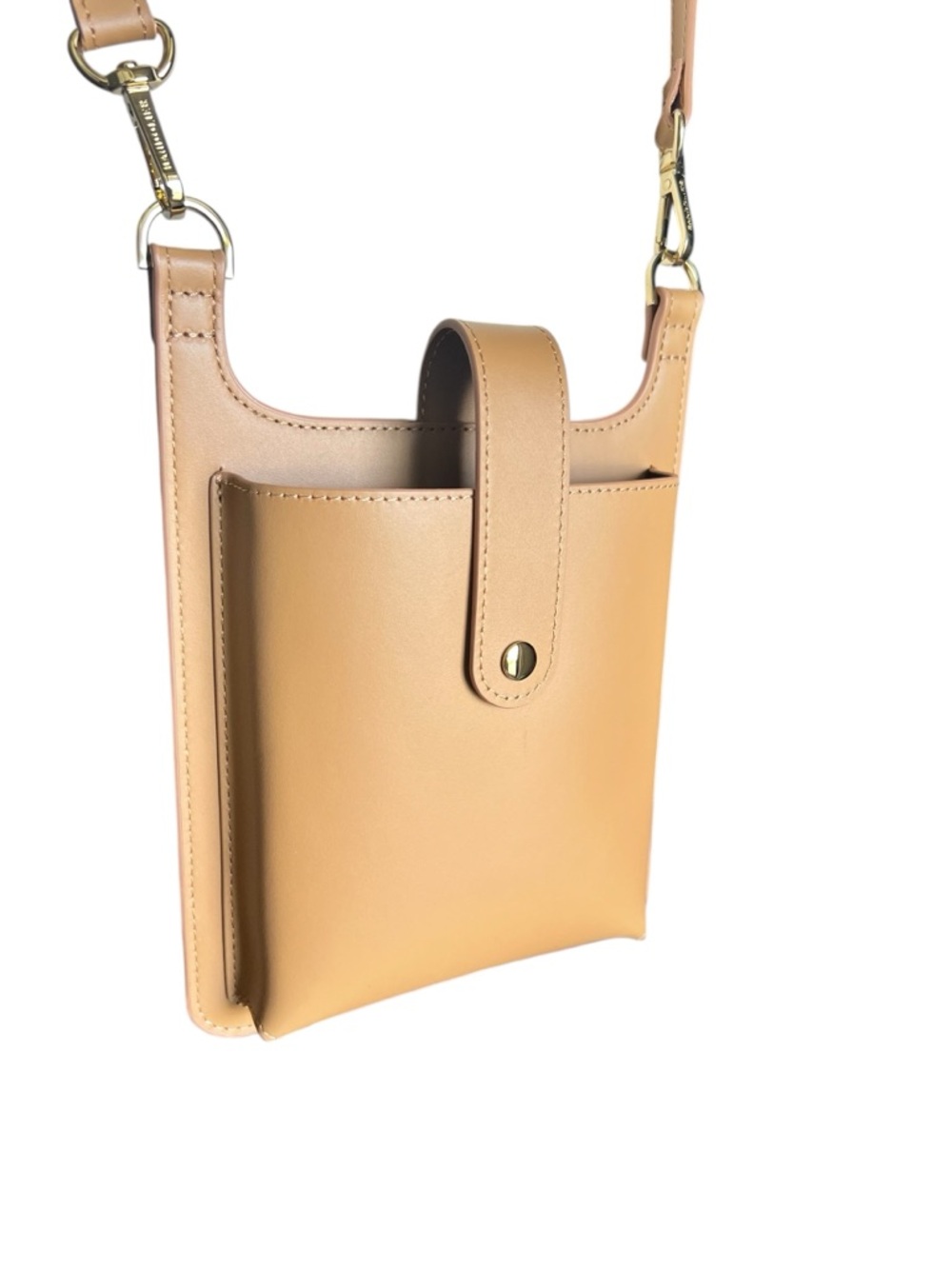 Bandolier Parker Phone Crossbody Bag in Fawn and Gold - Picture 4 of 12